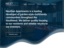 Tablet Screenshot of nextgenapartments.com